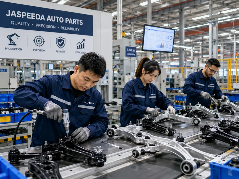 第 5 张: JASPEEDA production team assembling automotive suspension parts