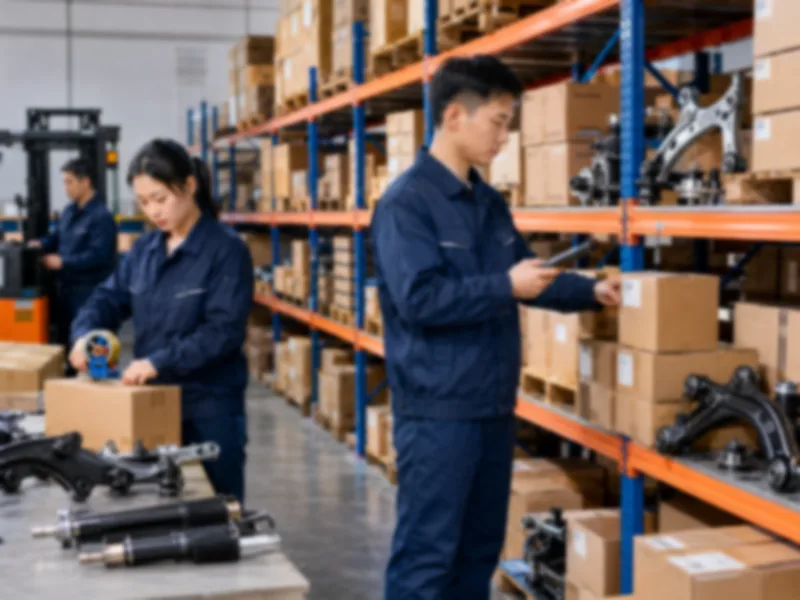 JASPEEDA logistics team preparing auto parts for export